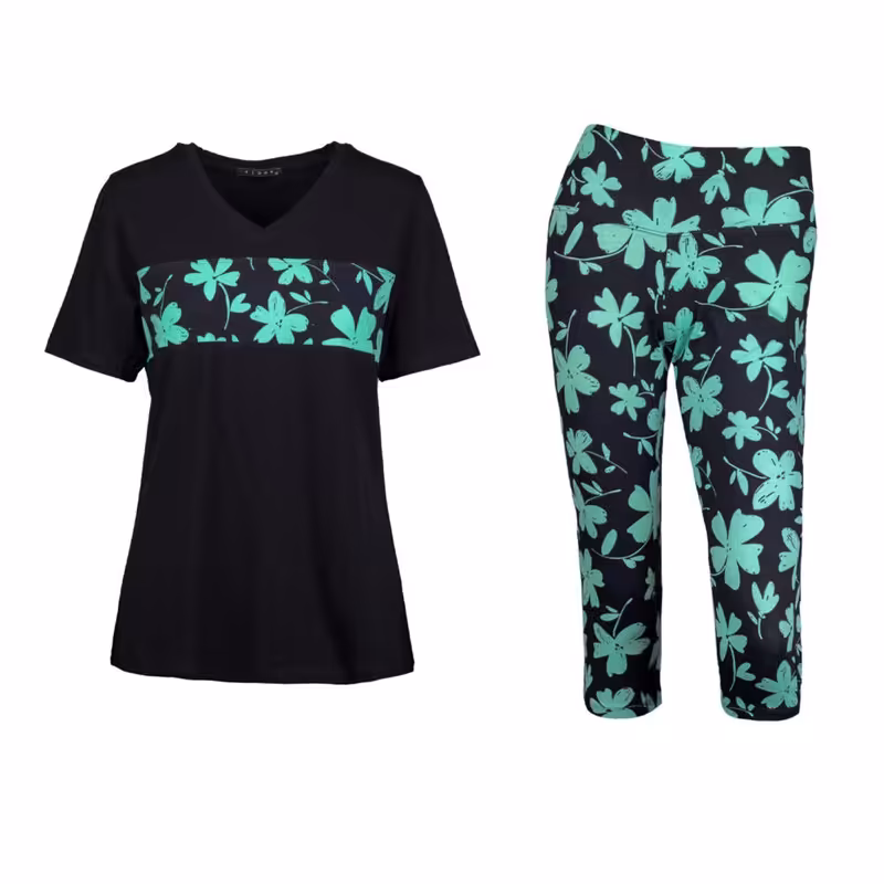 ست تی شرت آستین کوتاه و شلوارک زنانه مدل Sb-M-12361239-s