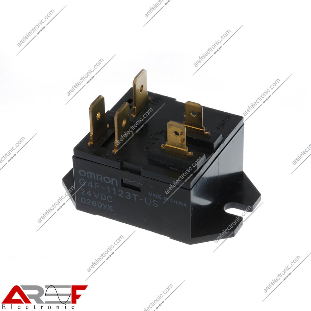 رله امرن کولری مدل G4F-1123T-US دارای 24 ولت 20 آمپر 5 پین - فروشگاه عارف الکترونیک