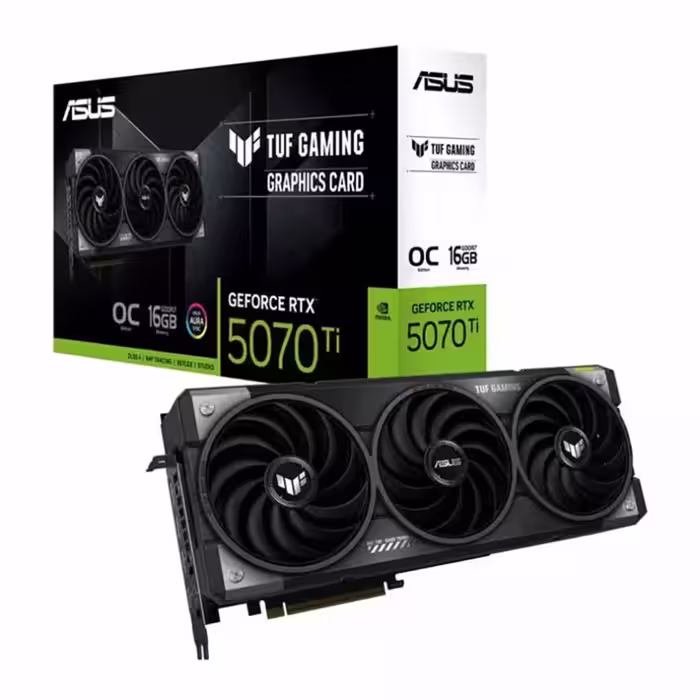 کارت گرافیک ایسوس VGA ASUS TUF Gaming GeForce RTX 5070 Ti 16GB GDDR7 OC Edition
