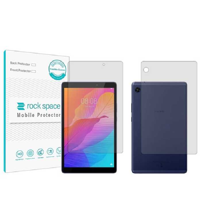 گلس صفحه نمایش و پشت تبلت هوآوی MatePad T8 مدل نانو هیدروژل شفاف برند راک اسپیس کد LL