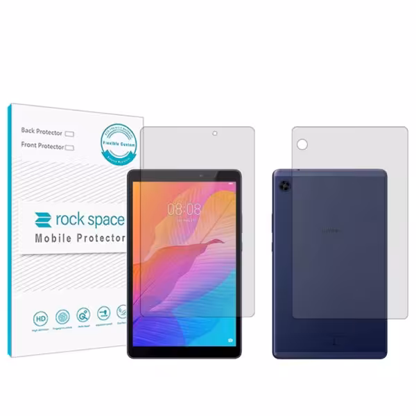 گلس صفحه نمایش و پشت تبلت هوآوی MatePad T8 مدل نانو هیدروژل شفاف برند راک اسپیس کد LL