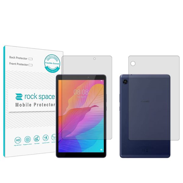 گلس صفحه نمایش و پشت تبلت هوآوی MatePad T8 مدل نانو هیدروژل شفاف برند راک اسپیس کد LL