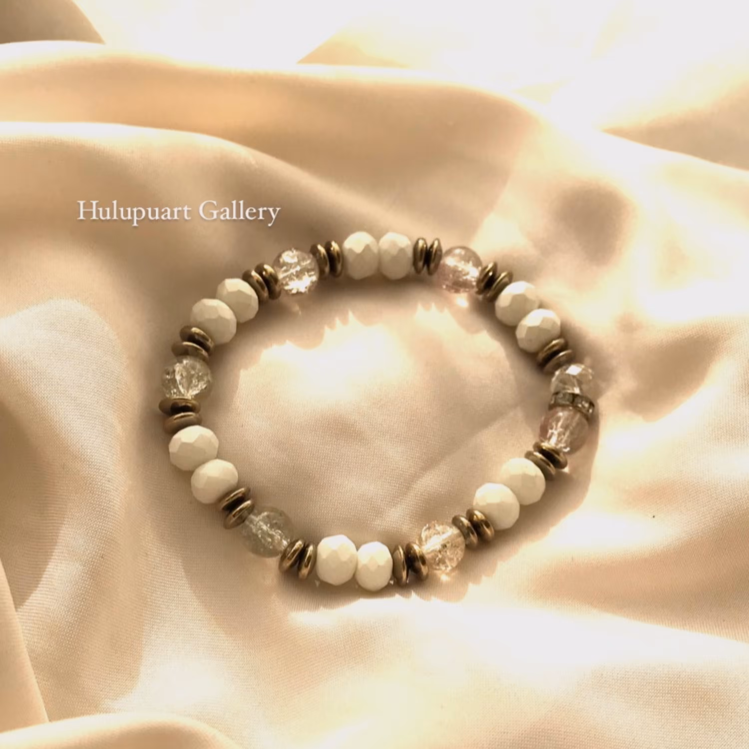 دستبند کشی اونیکس سفید مات