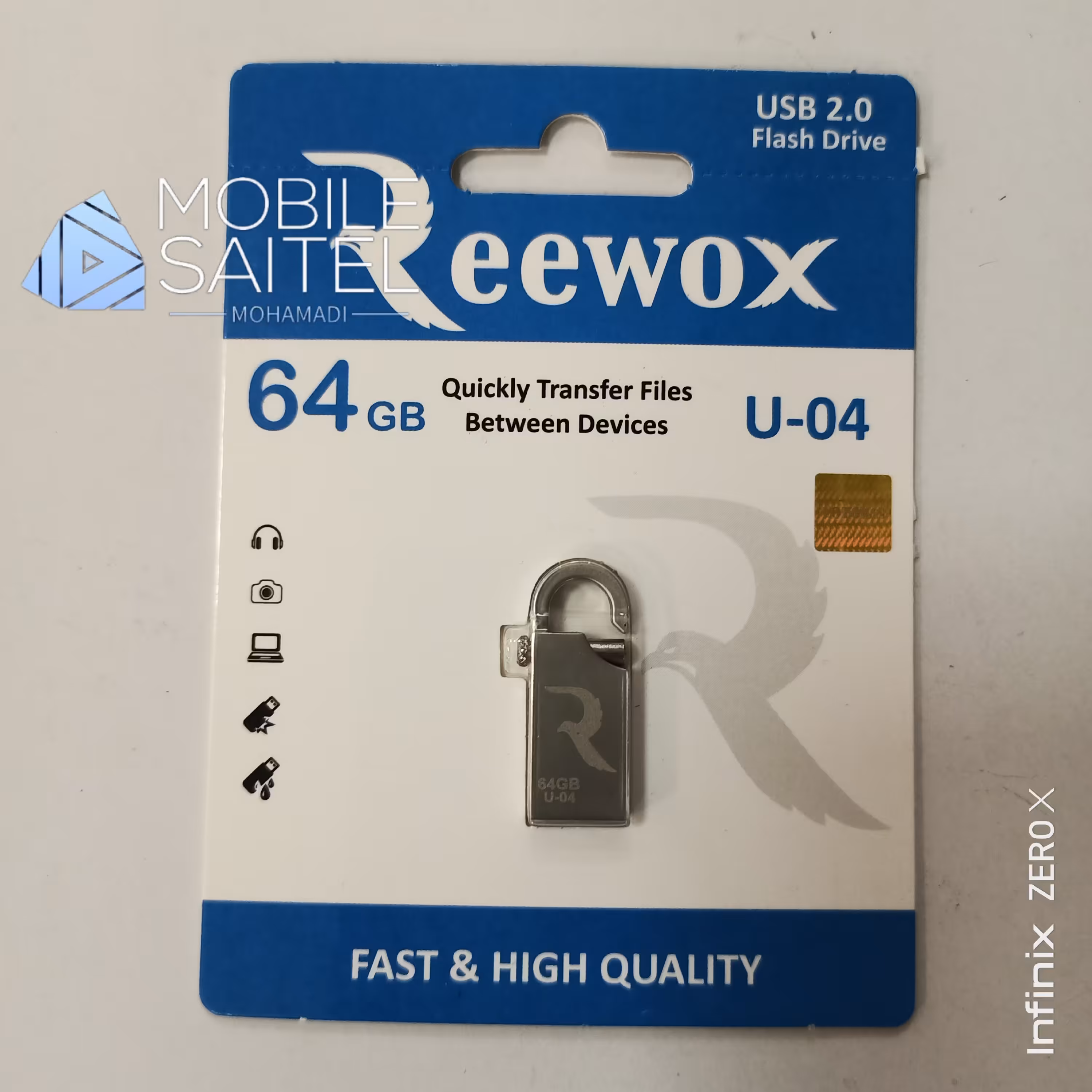 فلش 64 گیگ  REEWOX گارانتی مادام العمر
