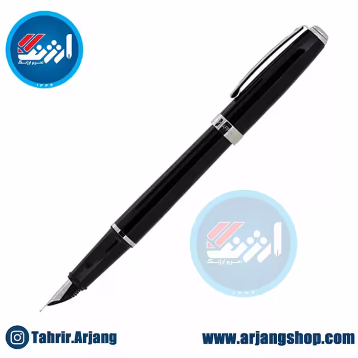 خودنویس شیفر مدل Prelude مشکی ابری گیره استیل