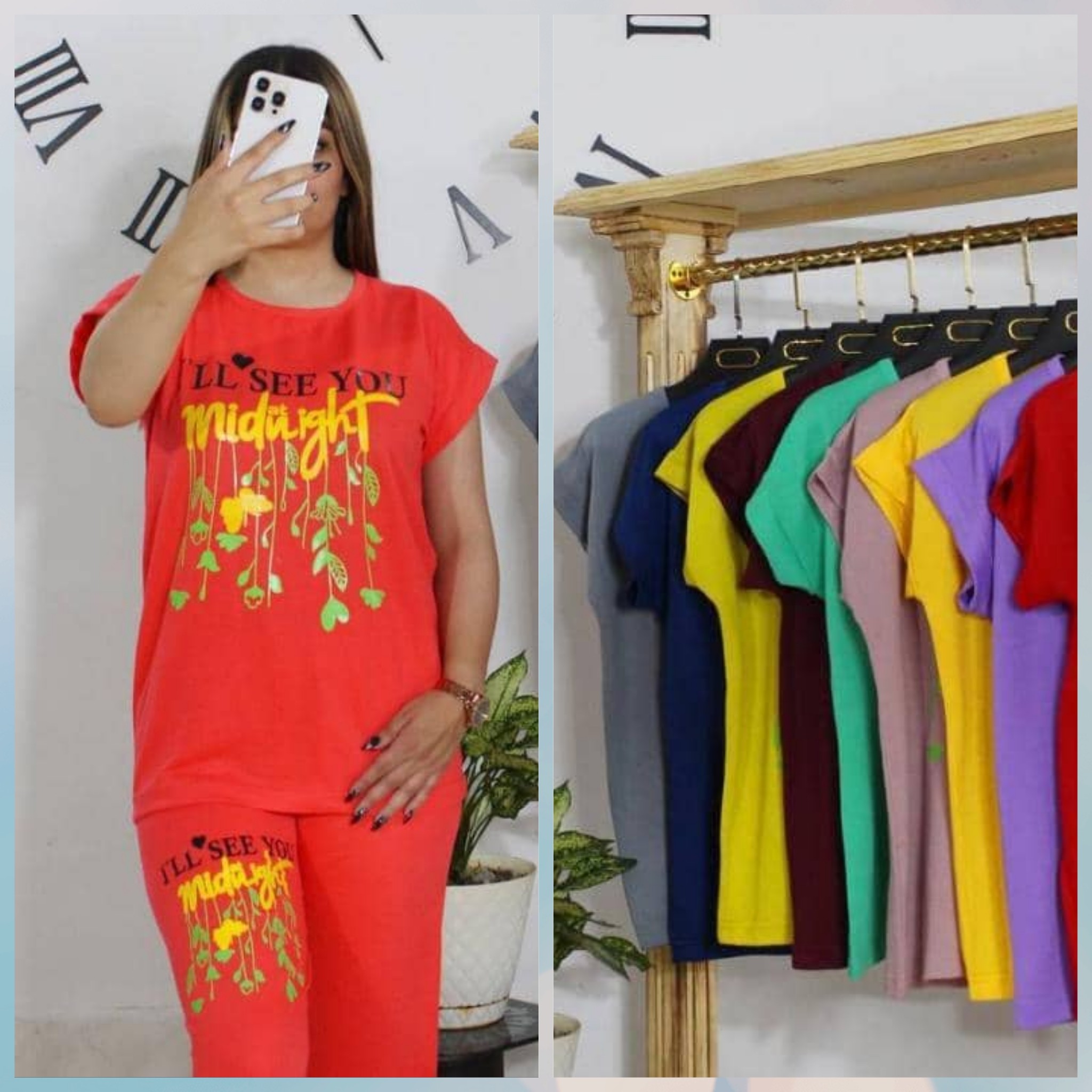 تیشرت وشلوارک گل
جنس دورس اعلا درجه یک
فری سایز مناسب 38تا46