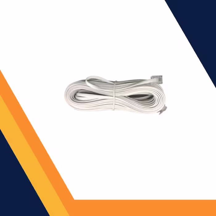 سیم کابل تلفن سوکت دار طول 20متر
