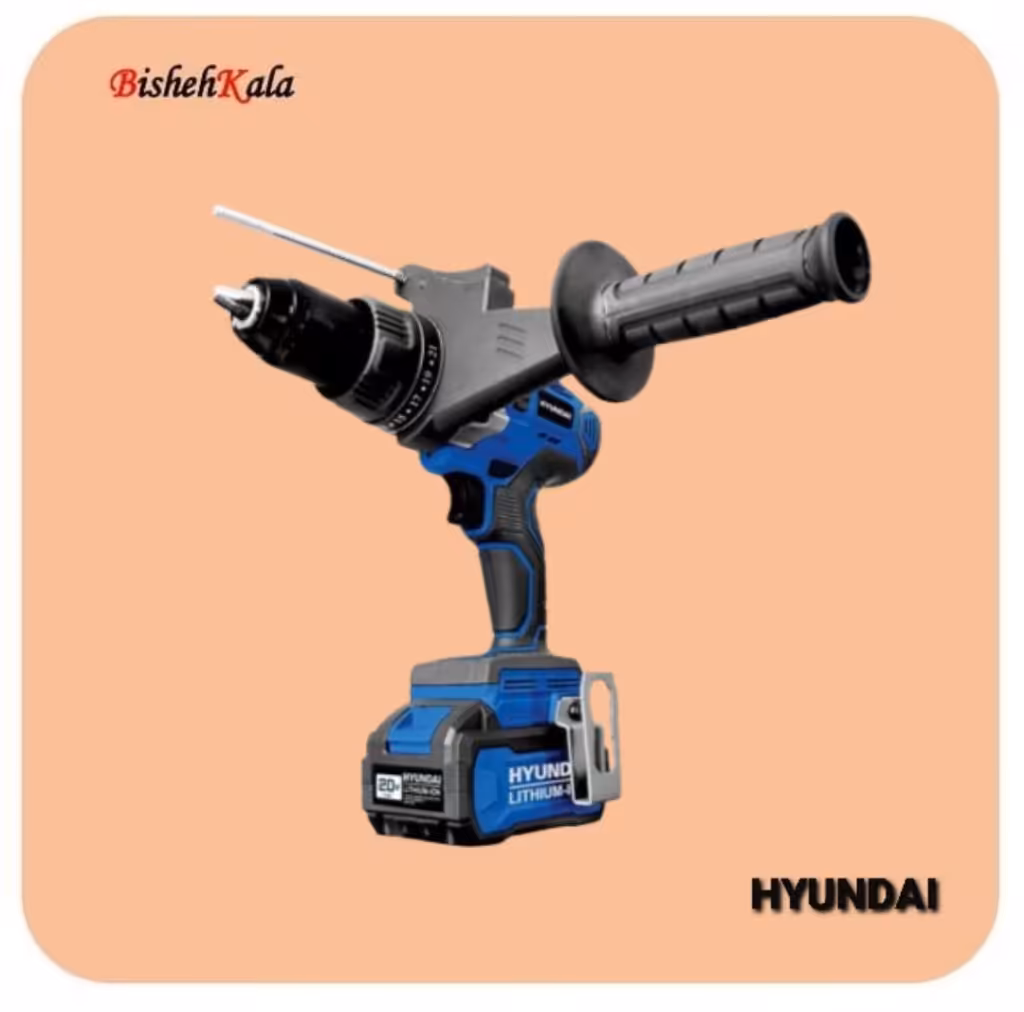 دریل شارژی بدون ذغال HYUNDAI هیوندای مدل HP204L-CD