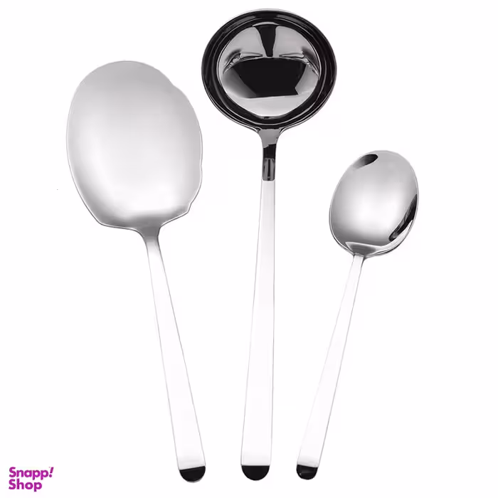 سرویس کفگیر و ملاقه 3 پارچه جی فی نی مدل 01