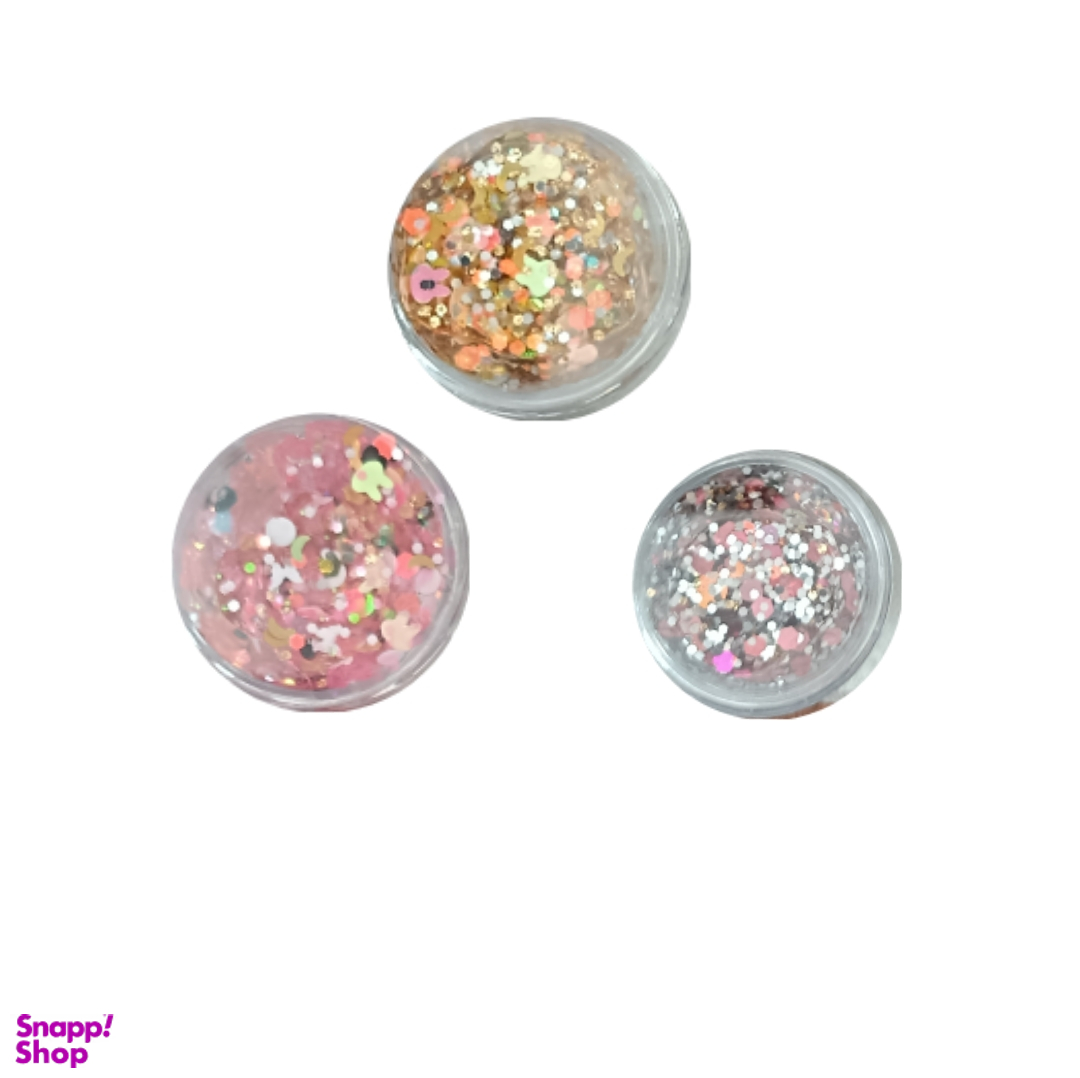 گلیتر پری دریایی مدل دانه درشت کد Eu_005 بسته 3 عددی