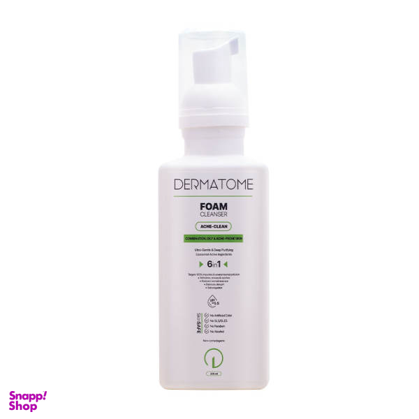 فوم پاک کننده آرایش صورت درماتوم (Dermatom) مدل 6In1 حجم 200 میلی لیتر