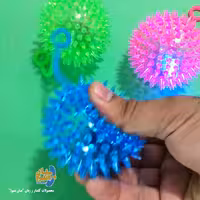 توپ خاردار چراغ دار  بامزه  (اسباب بازی)  دارای بند کشی