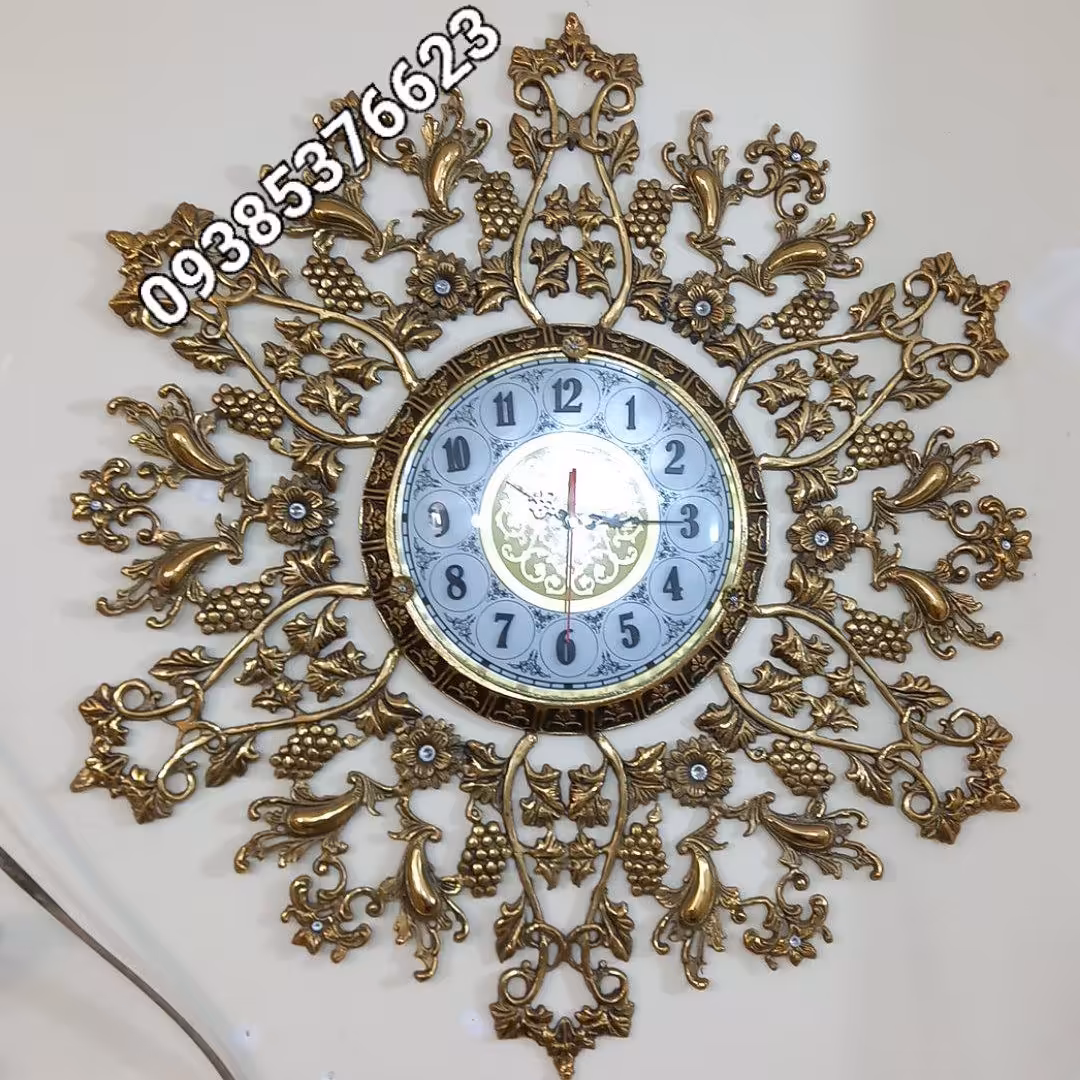 ساعت دیواری برنز مدل خورشیدی 