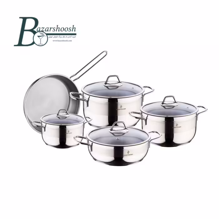 سرویس قابلمه استیل 9پارچه سوفرام مدل سافت