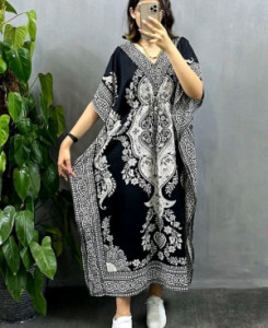 پانچو زنانه نخی مدل هندی