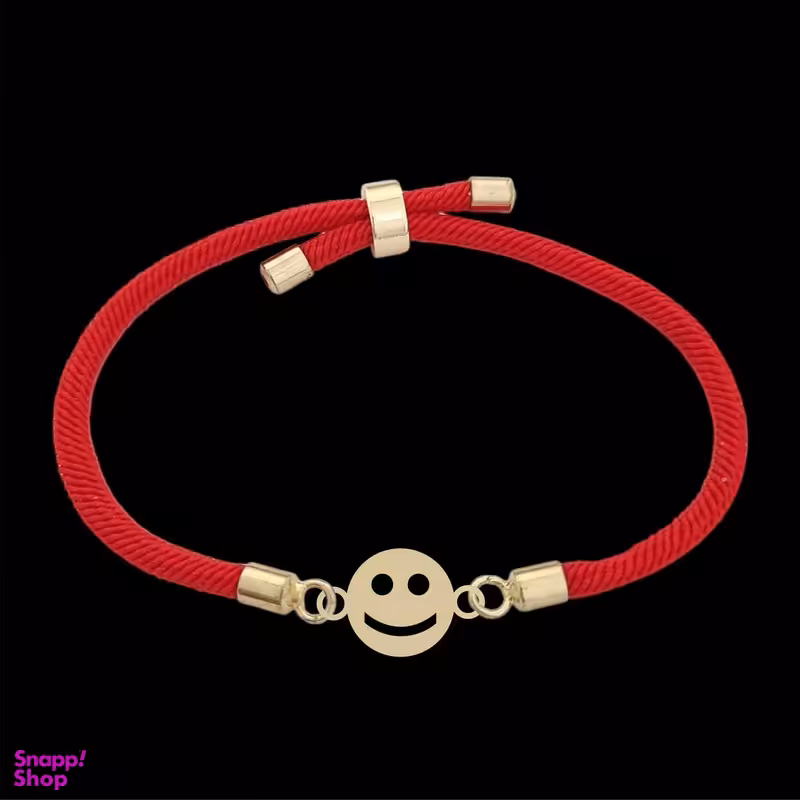 دستبند طلا 18 عیار زنانه لیردا مدل شکلک خنده 6900 thr