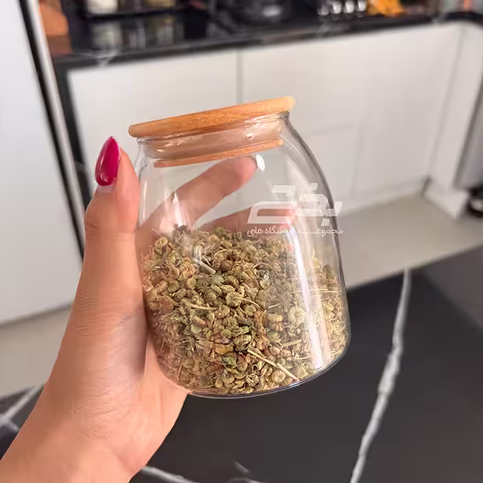 بانکه شیشه ای مدل درب چوبی مدل VIP سایز 3
