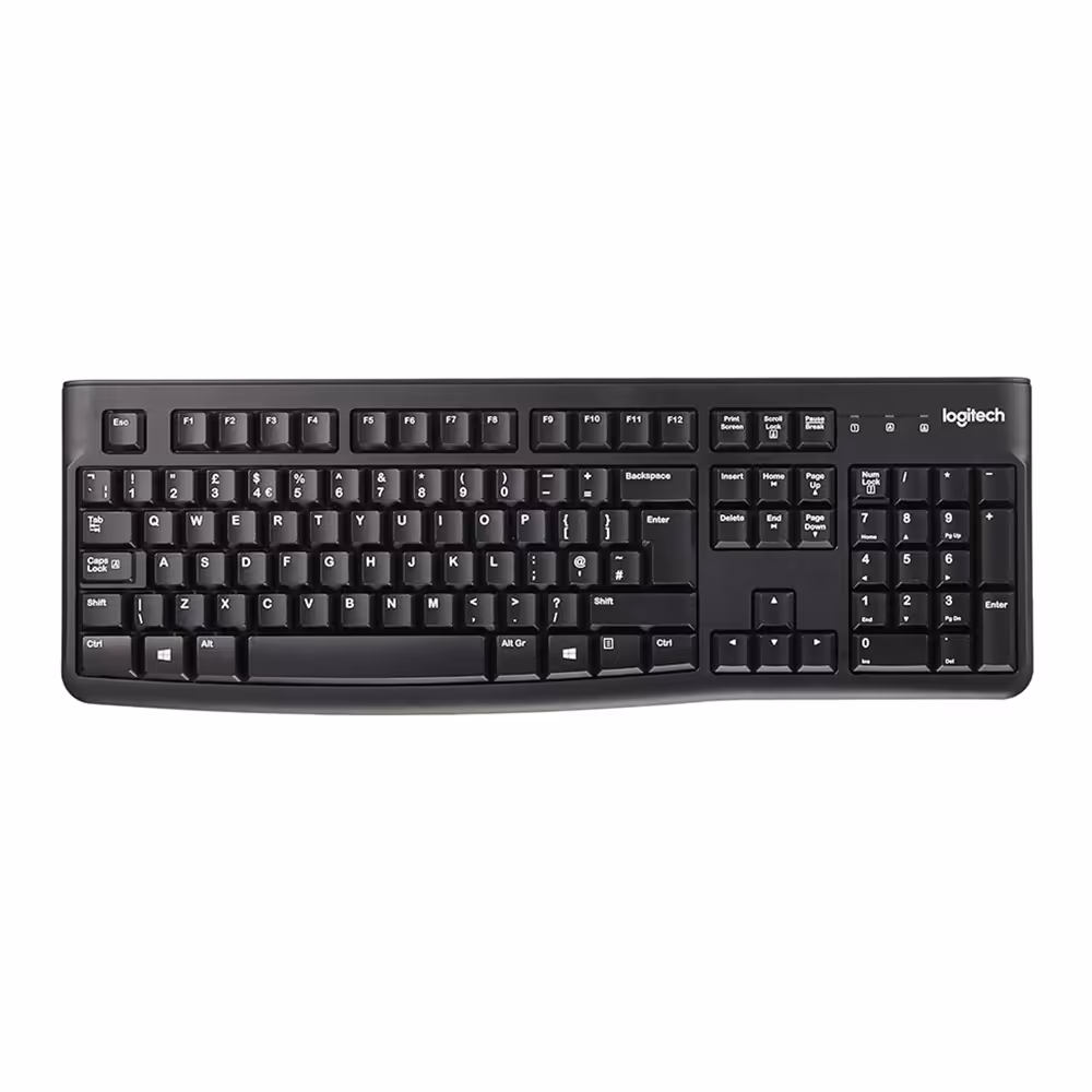 کیبورد سیمی لاجیتک مدل Logitech K120 Wierd USB Keyboard