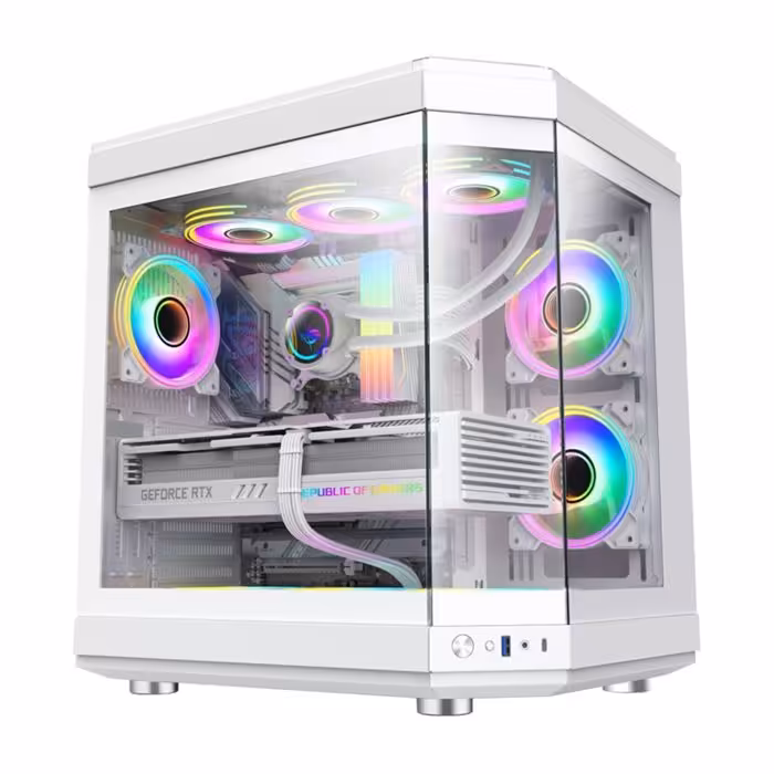 کیس گیم مکس سفید Case Gaming HYPE White