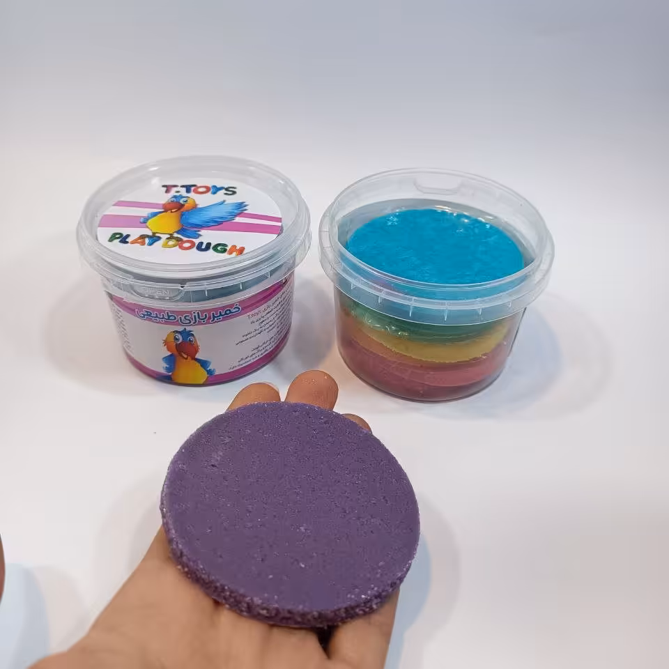 خمیر بازی جدید 8رنگ تهیه شده از مواد خوراکی و غیر مضر