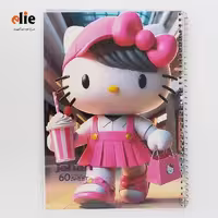 دفتر 60 برگ سیمی فانتزی جهان طرح Kitty1