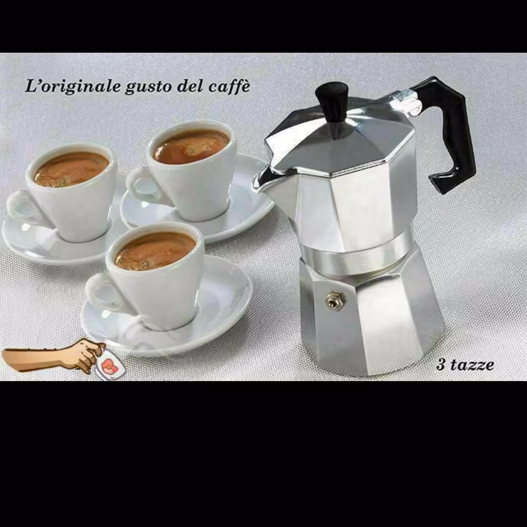 قهوه جوش اسپرسو 3کاپ آلمینیومی به همراه ارسال رایگان 