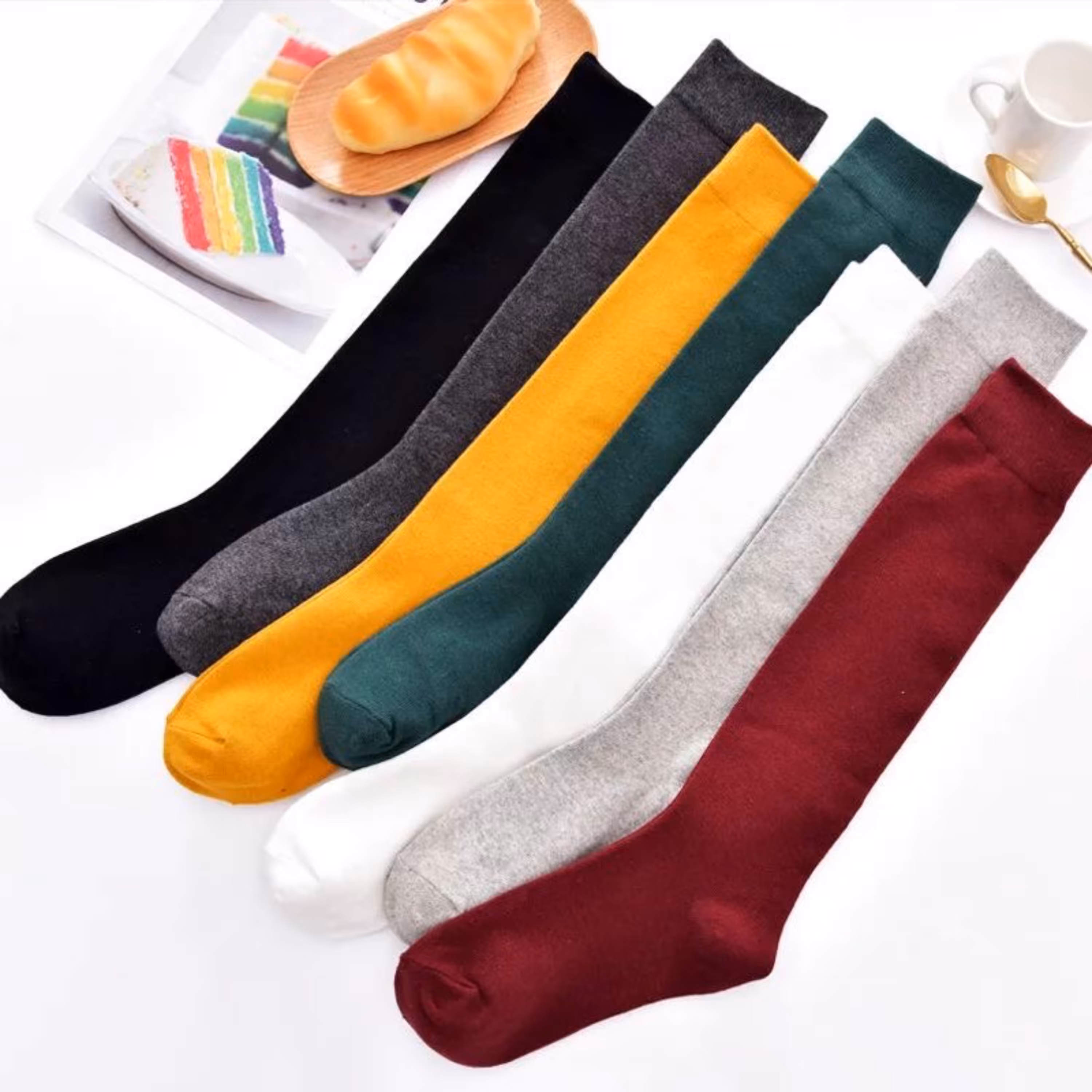 جوراب زیرزانو تک رنگ ساده -بسته 10 عددی ترکیبی