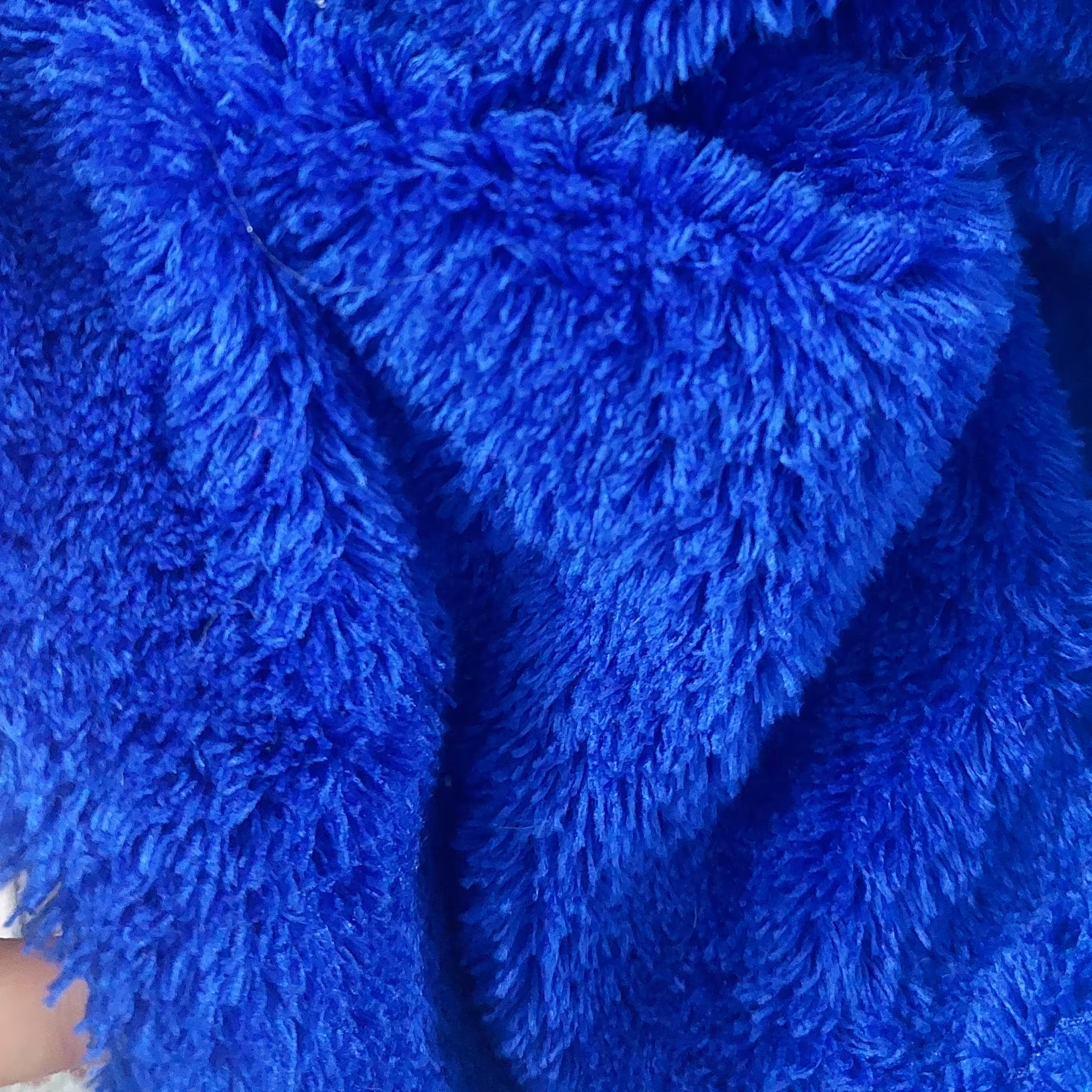 خز ونداسافت دو رنگ ابی کاربنی و سرخابی عرض180 مناسب دوخت لباس هودی سویشرت .عروسک سازی