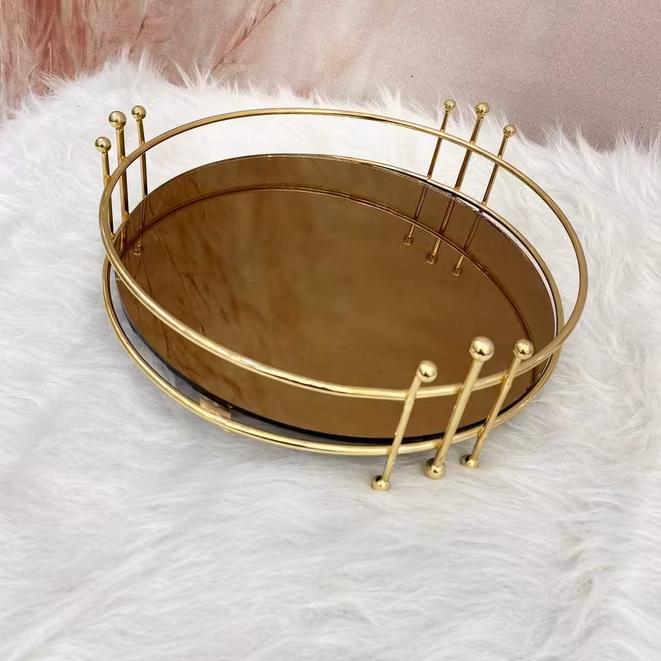 🔱نام کالا: سینی گرد طرح نیزه ای
🔱جنس کالا: شیشه. فلز آبکاری

🔱 قطر : 31
هزینه ارسال به عهده مشتری وپسکرایه
