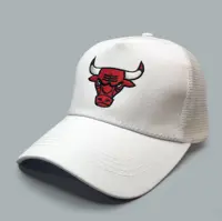 کلاه گورین طرح Chicago Bulls سفید کد 2324