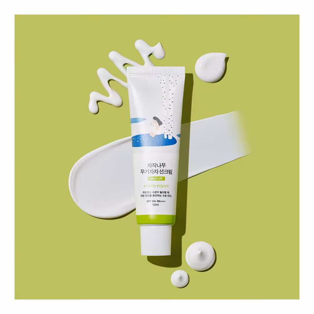 کرم ضدآفتاب شیره توس راندلب Round Lab Birch Juice Mild-up Sunscreen