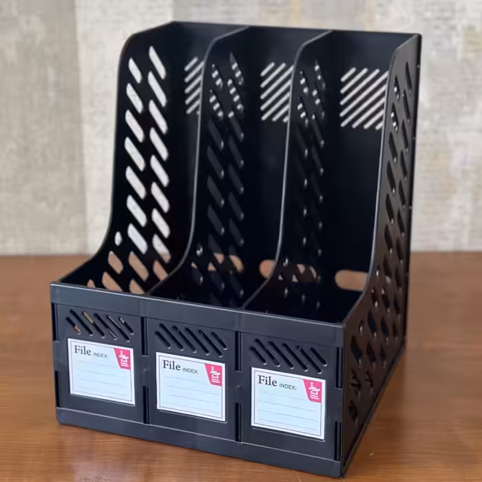 جاکتابی درجه یک سه خانه اداری مشکی