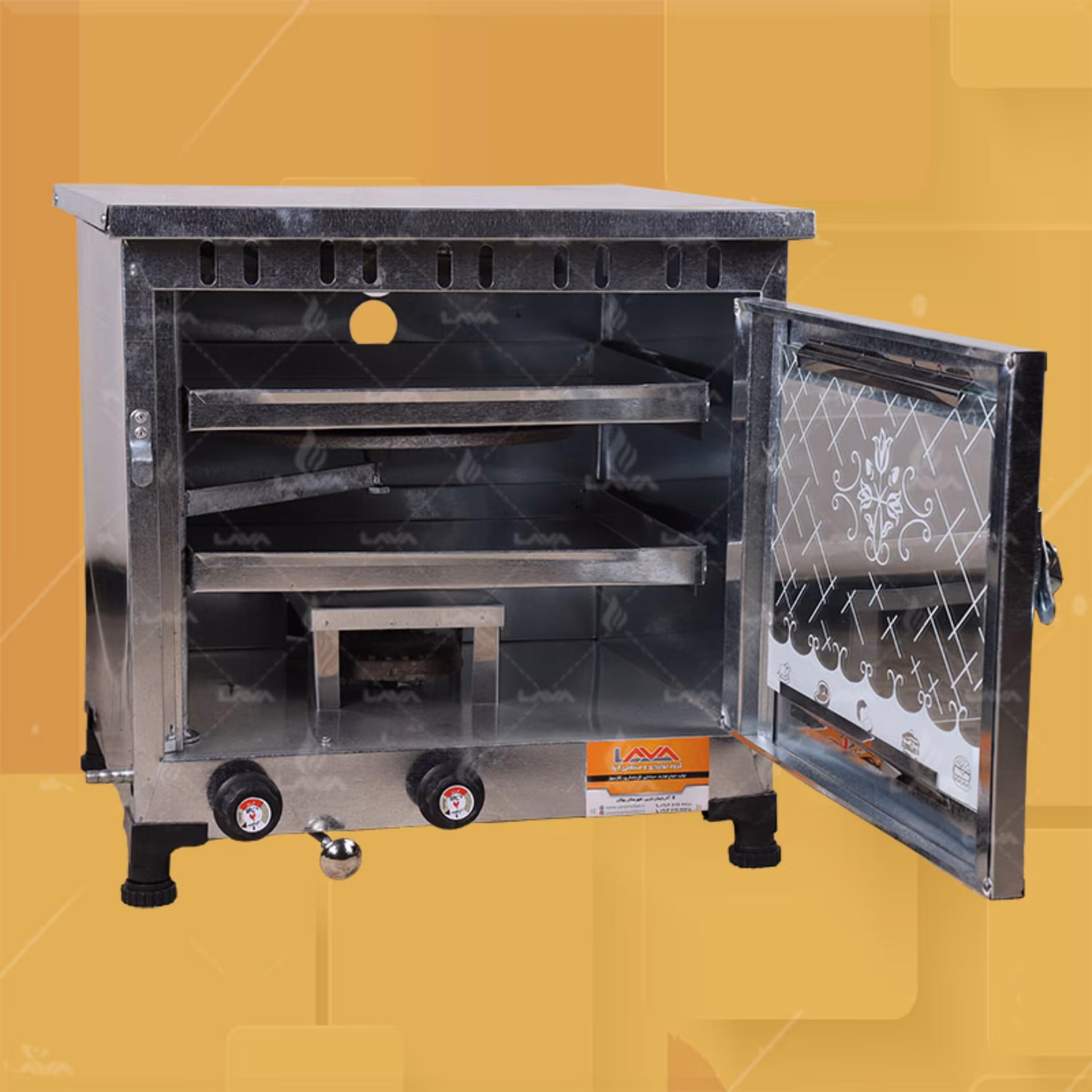 تنور گازی خانگی دو سینی گالوانیزه