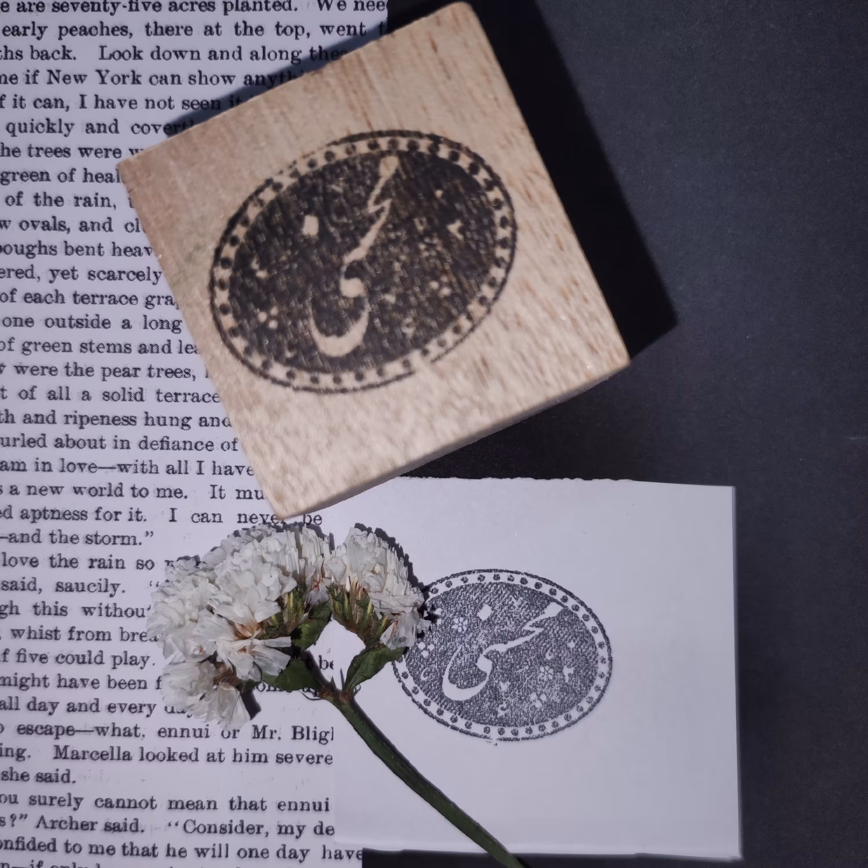 مهر ژلاتینی خاتم پایه چوبی