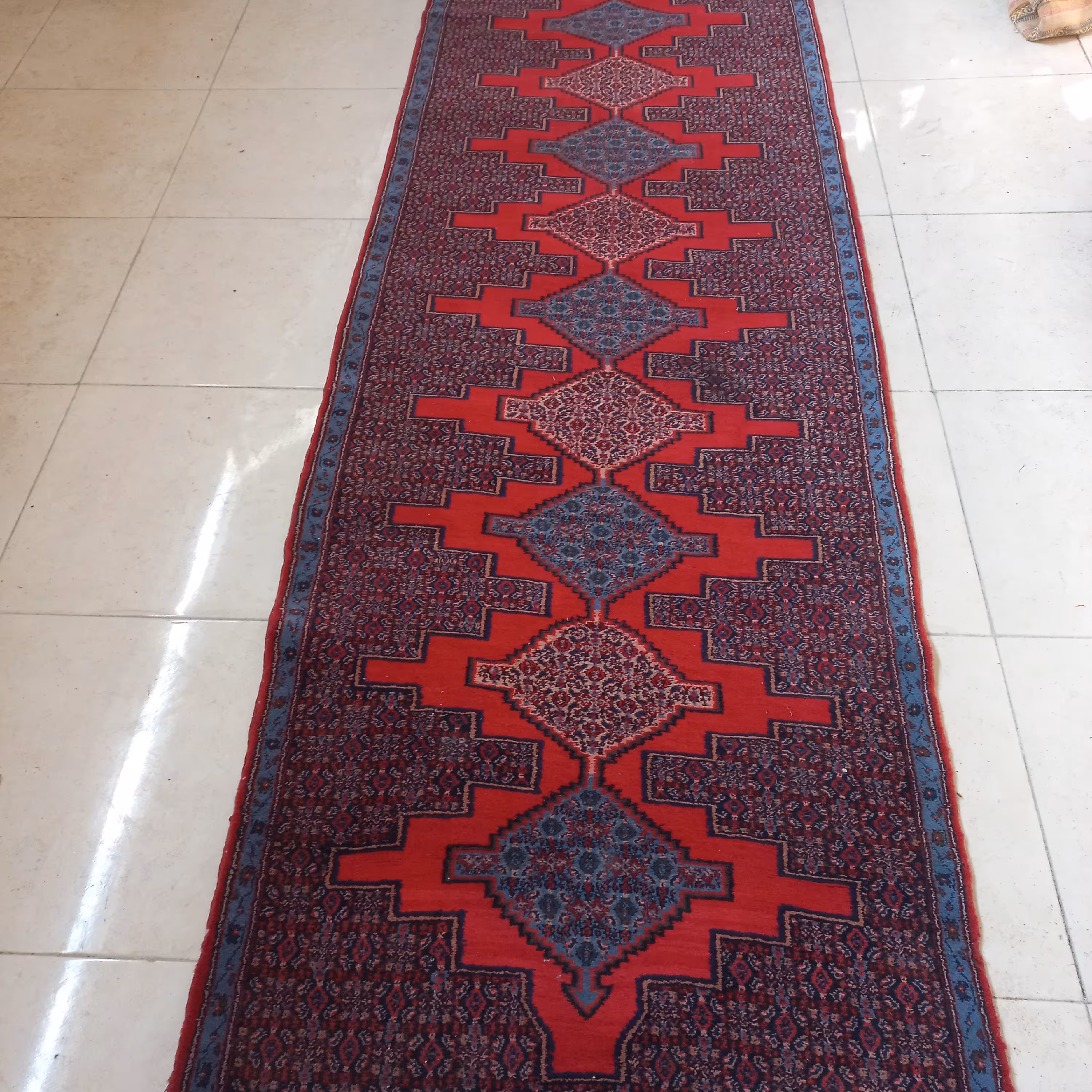 کناره فرش دستبافت قدیمی