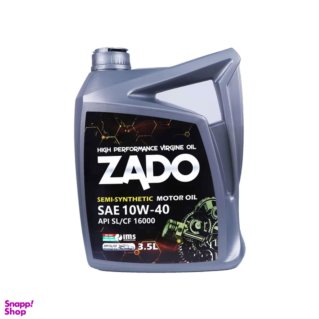 روغن موتور خودرو زادو مدل SAE 10W40-16000-SL حجم 35 لیتر