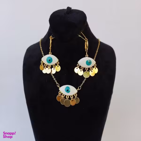 نیم ست زنانه مدل چشم نظر - Brn034