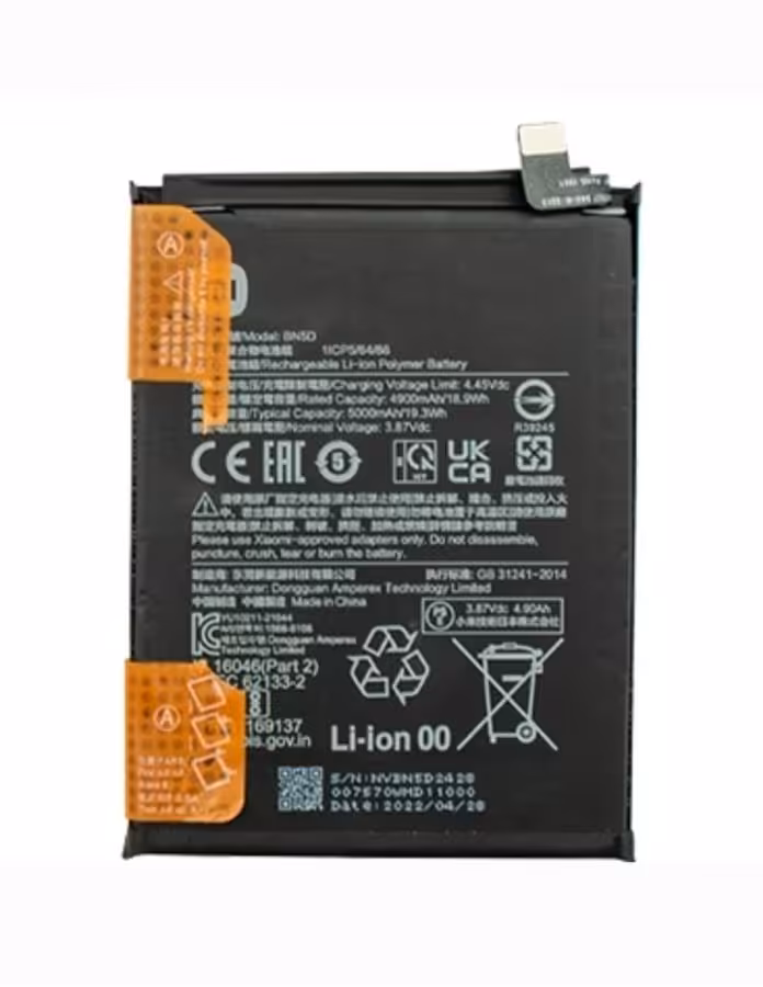 باتری موبایل شیائومی مدل BN5C ظرفیت 4500 میلی آمپر ساعت مناسب برای گوشی Poco M4 Pro 5G
