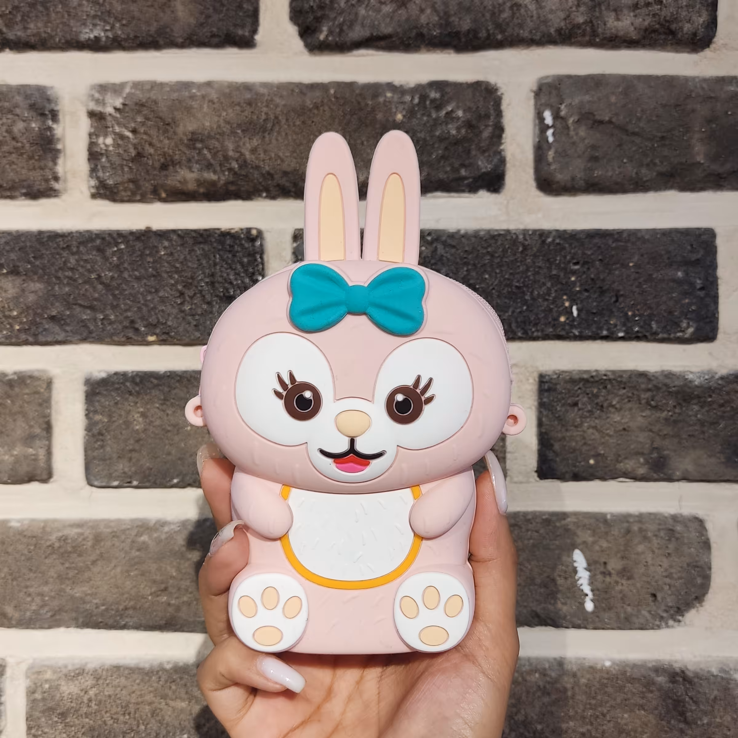 کیف سیلیکونی خرگوشی صورتی دخترانه