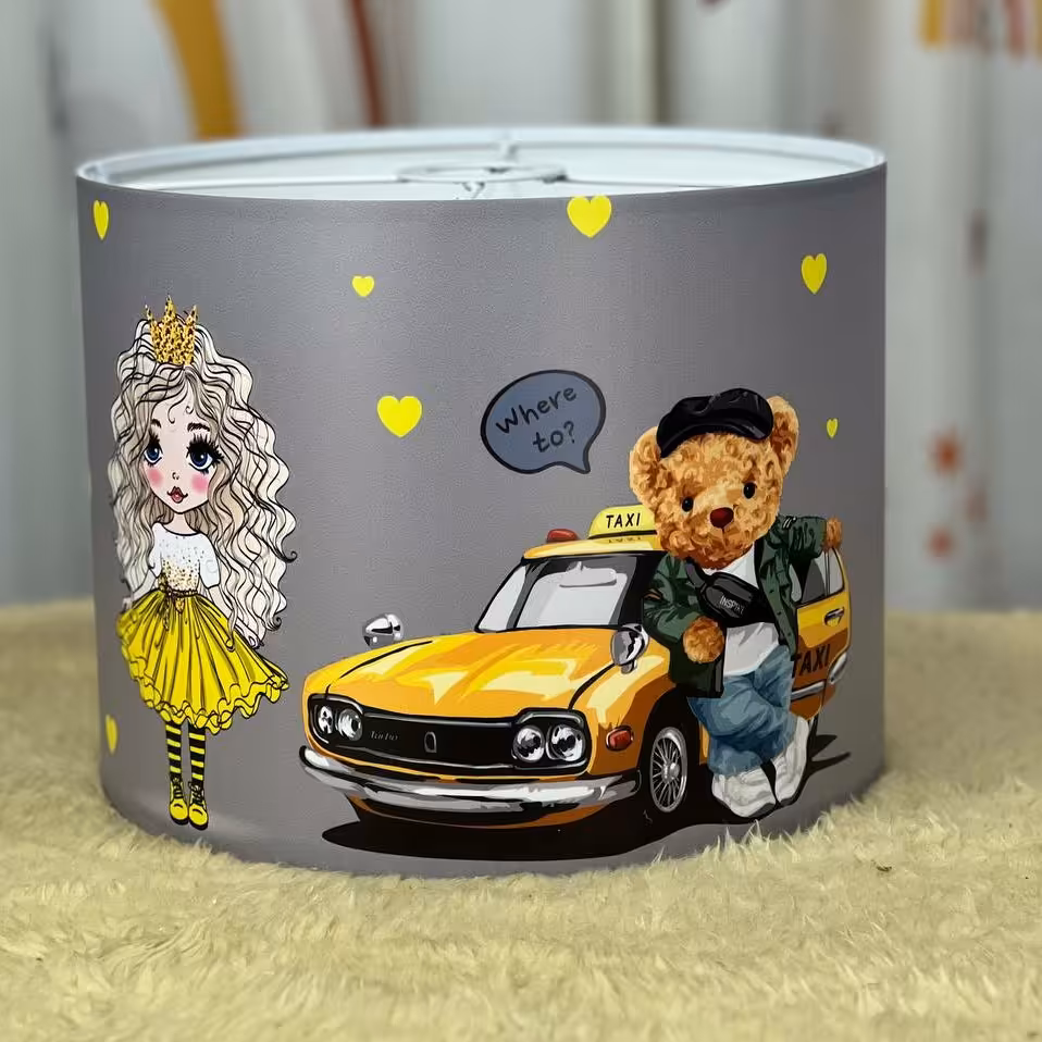 لوستر  چاپی دارای طلق نسوز چاپی و  لوازم جانبی جهت اتصال به سقف قابل شستشو در طرح های مختلف