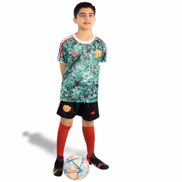 پیراهن و شورت بچه گانه کانسپت منچستر یونایتد 2024/2025