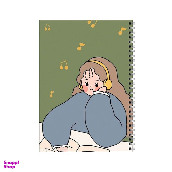 دفتر مشق 100 برگ بامبیلیپ طرح عاشق موزیک و کتاب کد 1696929