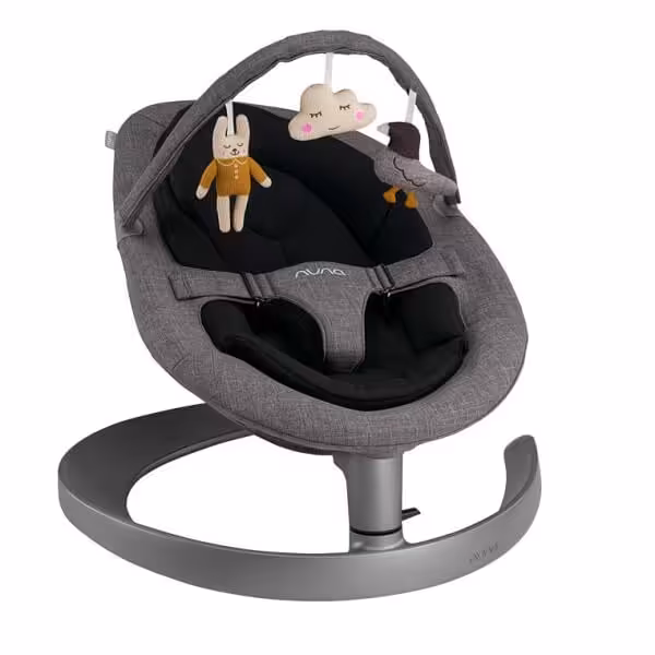 نی نی لای لای نونا مدل لیف گرو با آویز عروسکی رنگ Charcoal