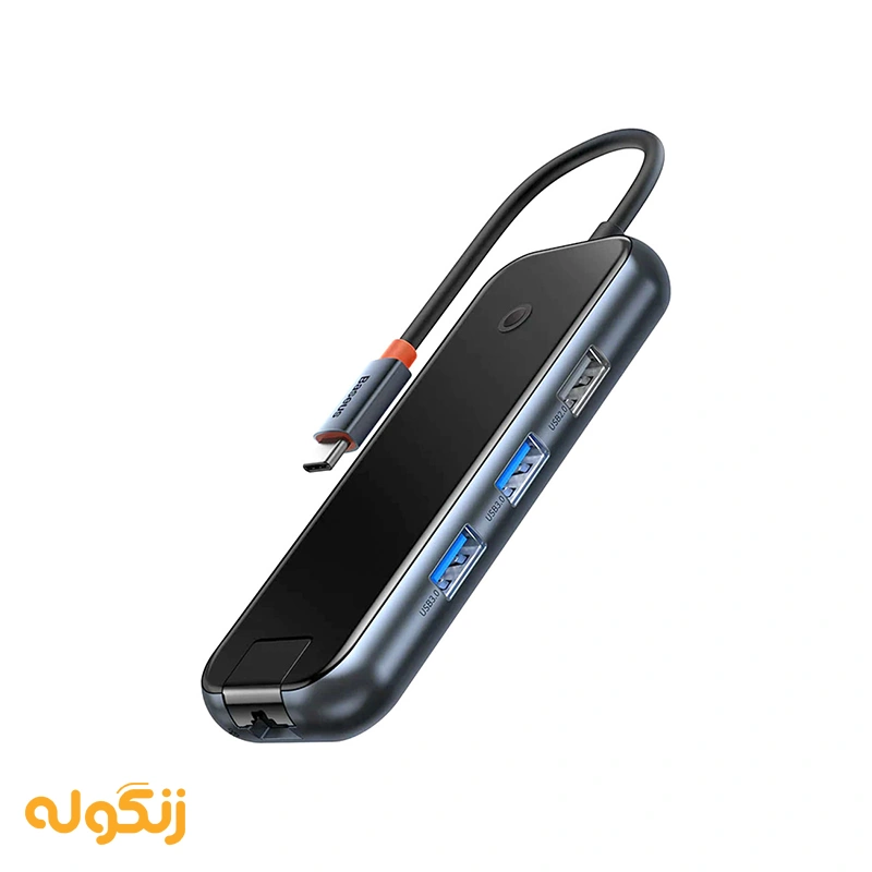 هاب 6 پورت بیسوس Baseus AcmeJoy 6-Port Type-C HUB Adapter مدل WKJZ010313 - زنگوله