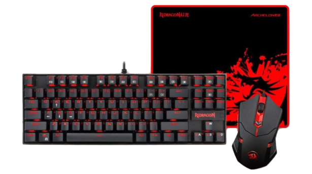 باندل ماوس, کیبورد و پدماوس ردراگون مدل Redragon K552-BA2 سفید