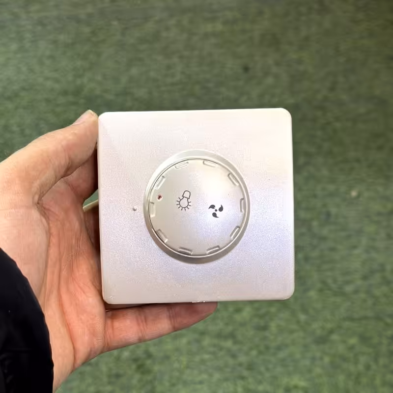 کلید دیمر اسیا مدل کریستالی نقره ای