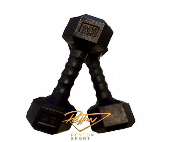دمبل شش ضلعی 2.5 کیلویی روکش دار