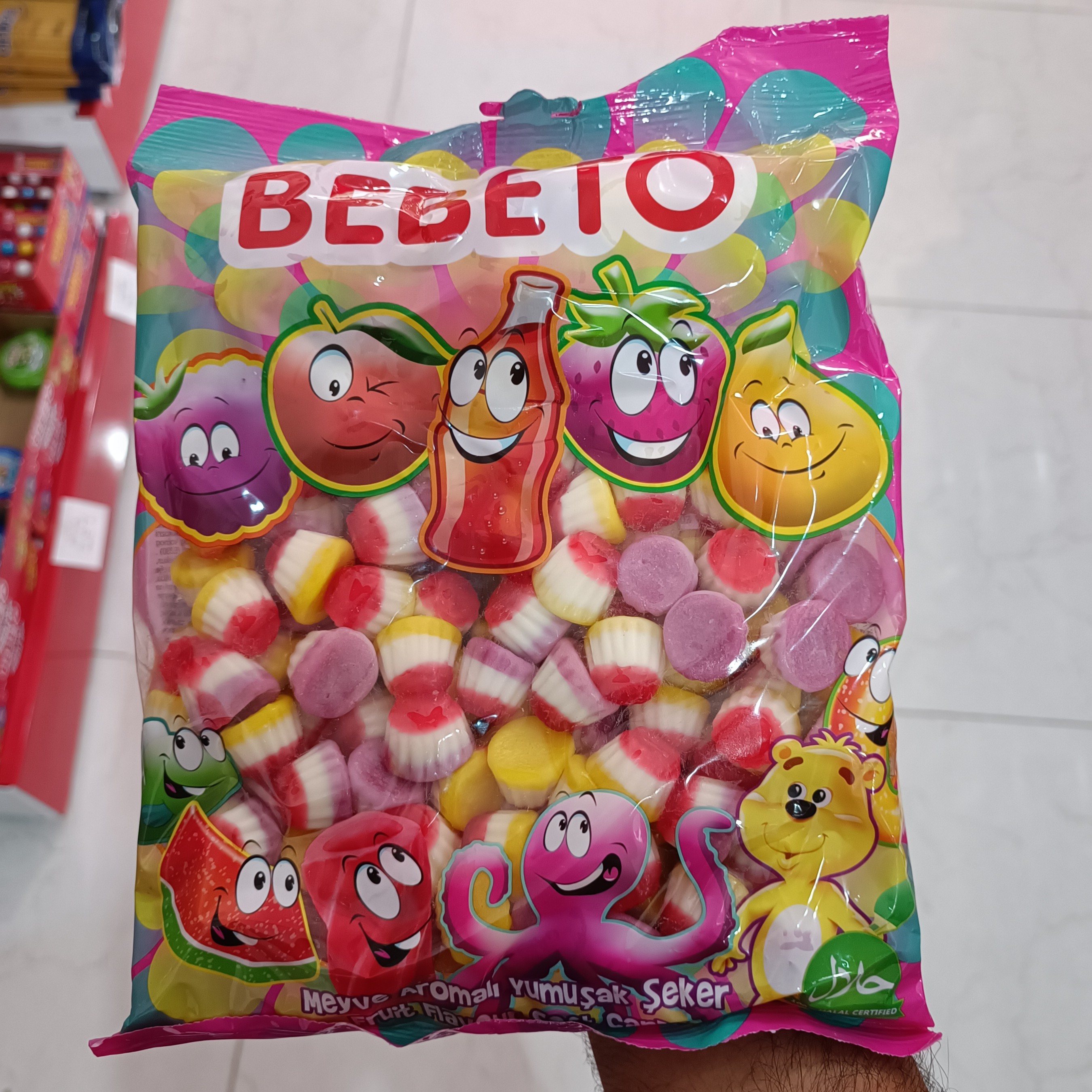 پاستیل ببتو BEBETO در انواع طعم ها وزن  یک کیلویی