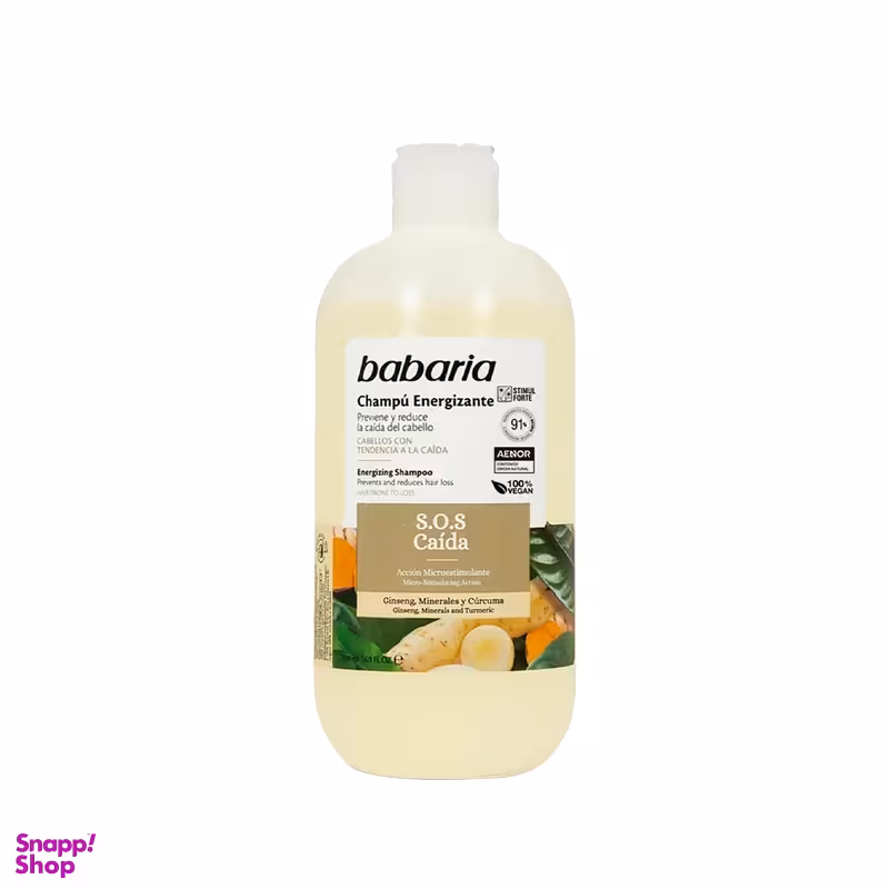 شامپو تقویت کننده و ضد ریزش مو باباریا مدل SOS حجم 500 میلی لیتر