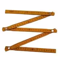 مجموعه 5 عددی خط کش چوبی تاشو عصایی ALP یک متری ( گازوئیل سنج باک )